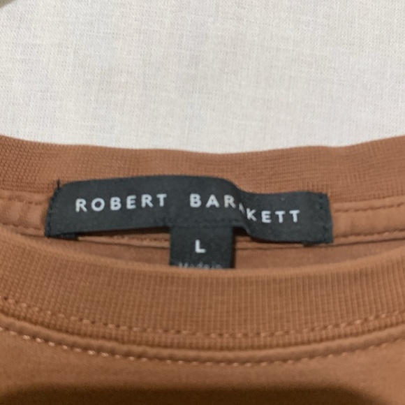 Robert Barakett Pima Cotton Tan Tee Shirt - Picture 2 of 5